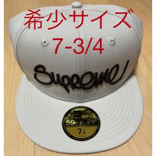 シュプリーム(Supreme)の希少　7 3/4 Supreme Handstyle New Era Stone(キャップ)