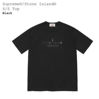 シュプリーム(Supreme)のSupreme Stone Island  S/S Top 黒 L(Tシャツ/カットソー(半袖/袖なし))