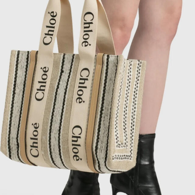 Chloe(クロエ)のxxx.@プロフ必読様　Chloe トートバッグ ウッディ ベージュ系 マルチ レディースのバッグ(トートバッグ)の商品写真