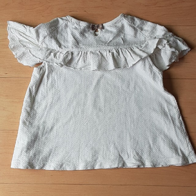 3can4on(サンカンシオン)の130㌢　カットソー　白 キッズ/ベビー/マタニティのキッズ服女の子用(90cm~)(Tシャツ/カットソー)の商品写真