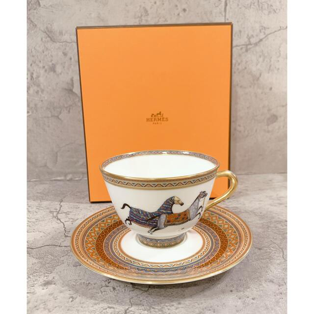 HERMES エルメス No.2 シュヴァルドリアン ティーカップ&ソーサー HERMES エルメス No.2 シュヴァルドリアン ティーカップ&ソーサー