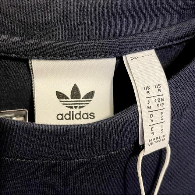 adidas(アディダス)の新品Sサイズ輸入アディダス3本ラインTシャツ レディースのトップス(Tシャツ(半袖/袖なし))の商品写真