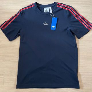 アディダス(adidas)の新品Sサイズ輸入アディダス3本ラインTシャツ(Tシャツ(半袖/袖なし))