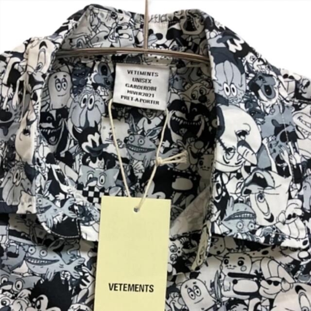 23aw 正規品 新品 VETEMENTS 総柄Tシャツ S