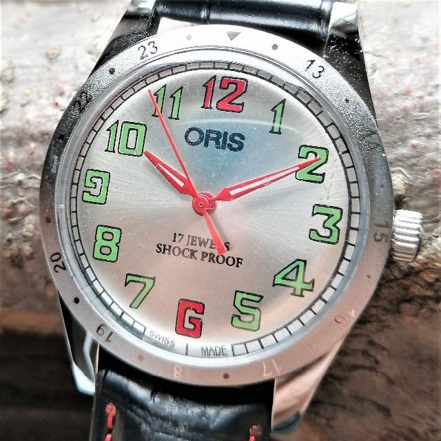 ●美品！●オリス■ORIS 手巻き機械式ヴィンテージメンズ腕時計アンティーク即納