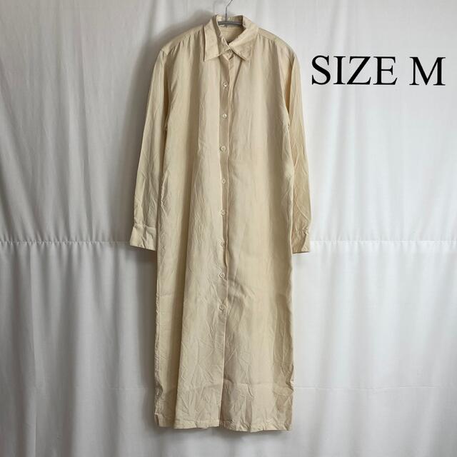 A.P.C(アーペーセー)のA.P.C.  アーペーセー　シルク　絹　ロングワンピース　シャツ　Mサイズ レディースのワンピース(ロングワンピース/マキシワンピース)の商品写真