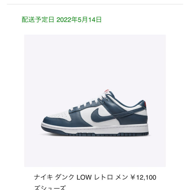 nike dunk low valerian blue 新品　27.5 ダンク