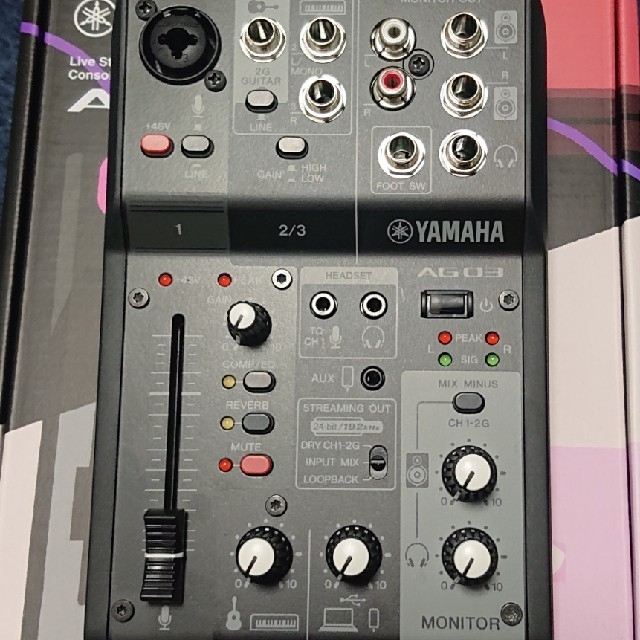 ヤマハ(ヤマハ)のYAMAHA AG03MK2 オーディオインターフェイス 楽器のDTM/DAW(オーディオインターフェイス)の商品写真