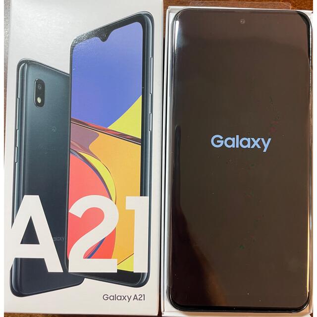 ディズニープリンセスのベビーグッズも大集合 新品 SIMフリー Galaxy A21 ブラック SCV49 スマートフォン本体