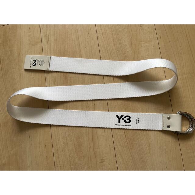 Y-3(ワイスリー)のY-3 ロゴベルト　ホワイト メンズのファッション小物(ベルト)の商品写真