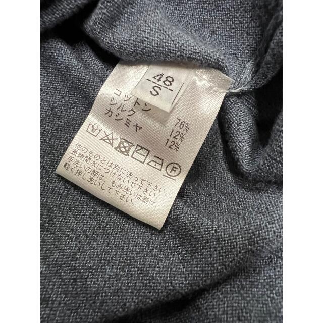 セッテフィーリカシミヤsettefili cashmere ニット半袖グレー48 3