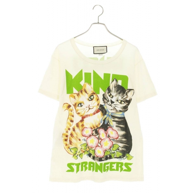 グッチ 492347 XJBID キャットプリントTシャツ S