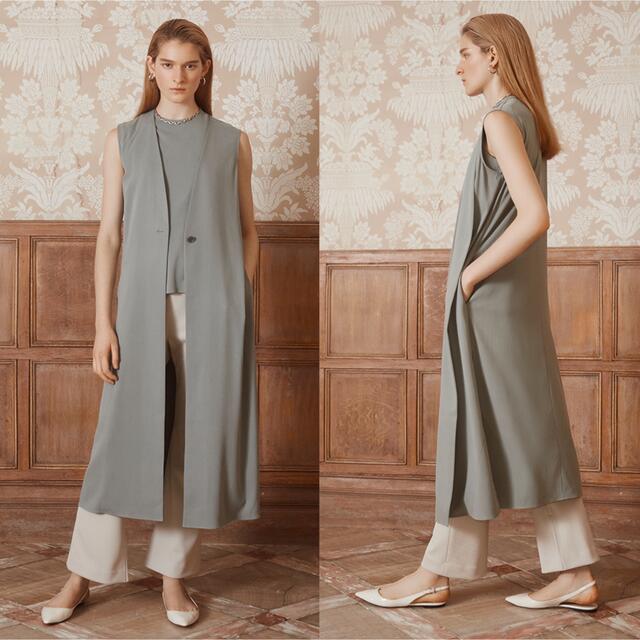 Theory luxe(セオリーリュクス)のお取り置き luxe 21AW PRECIOUS SILK ロングジレ 新品 レディースのトップス(ベスト/ジレ)の商品写真