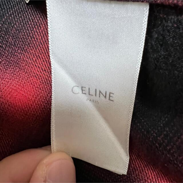CELINE レーヨンチェックシャツ