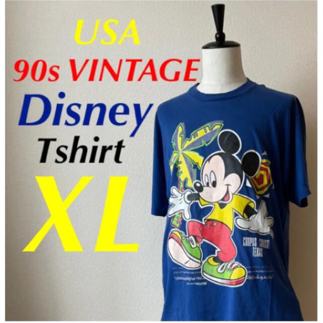 【USA】Disney ミッキー 90s ヴィンテージ Tシャツ レア商品