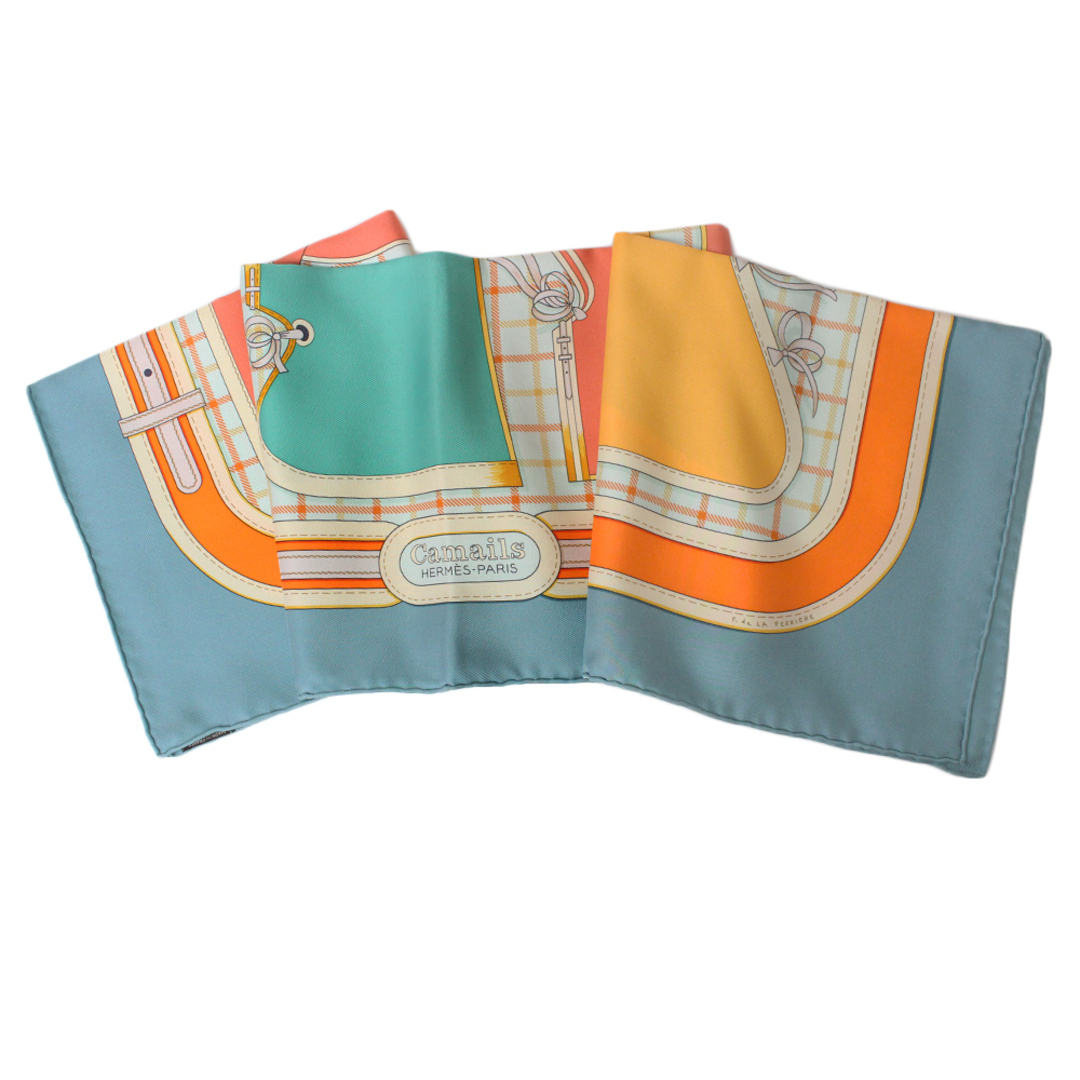 エルメス シルク100% カレ90 カマイユ 馬鎧柄 スカーフ(新品・未使用