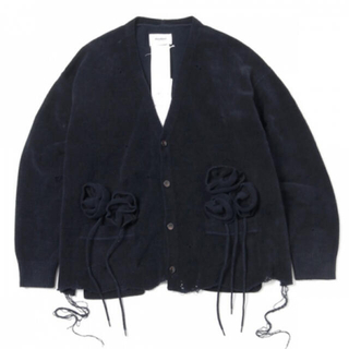 21SS doublet FLOWER CORSAGE CARDIGAN