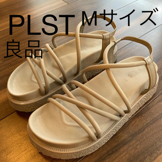 プラステ(PLST)のPLST ナローレースアップスポーツ　サンダル　Mサイズ　一度着用のみ(サンダル)