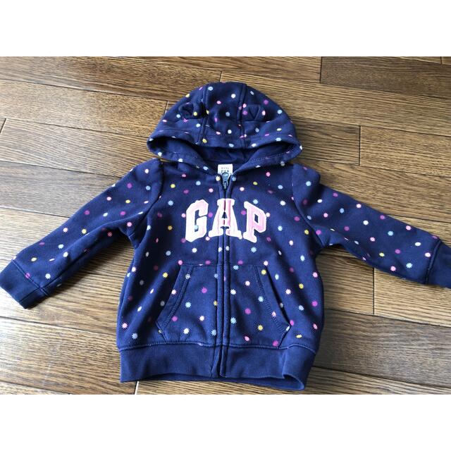 babyGAP(ベビーギャップ)のbaby GAP パーカー　クマ耳　 キッズ/ベビー/マタニティのベビー服(~85cm)(トレーナー)の商品写真