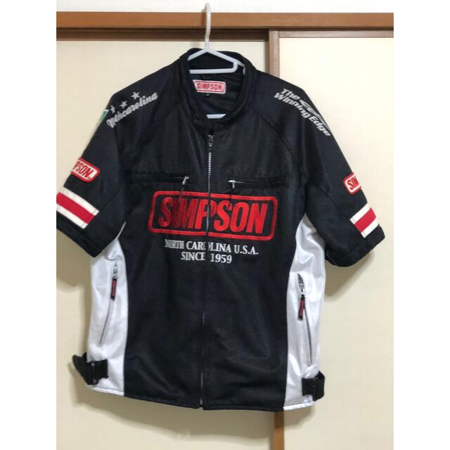 SIMPSON(シンプソン)のシンプソン　ライダース　メッシュジャケット（半袖）　Mサイズ メンズのジャケット/アウター(ライダースジャケット)の商品写真