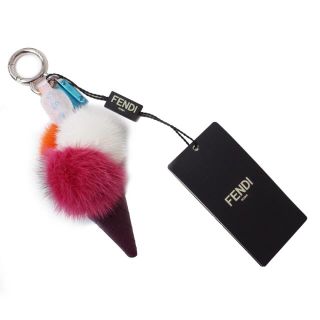 フェンディ(FENDI)のフェンディ ファー カーフスキン アイスクリーム チャーム（新品・未使用品）(チャーム)