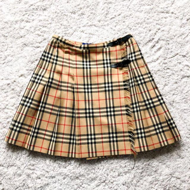 極美品✨バーバリー ブルーレーベル ノバチェック 巻きスカート