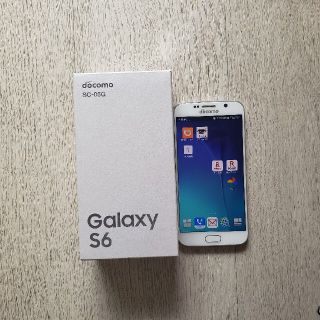 ギャラクシー(Galaxy)のGALAXYS6 SC-05G DOCOMO White Paele(スマートフォン本体)