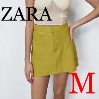 ザラ(ZARA)のZARA ミニスカート　カラースカート　Mサイズ　台形(ミニスカート)