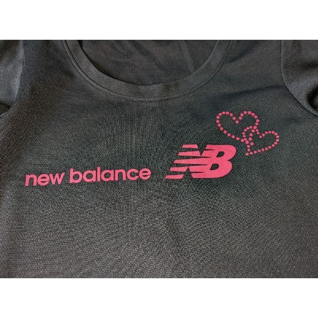 New Balance(ニューバランス)のニューバランス　レディース半袖Tシャツ（M・黒） レディースのトップス(Tシャツ(半袖/袖なし))の商品写真