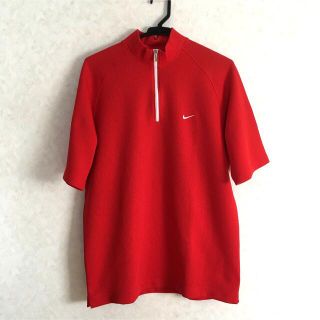 MENS ナイキシャツ　Mサイズ　赤(ウエア)