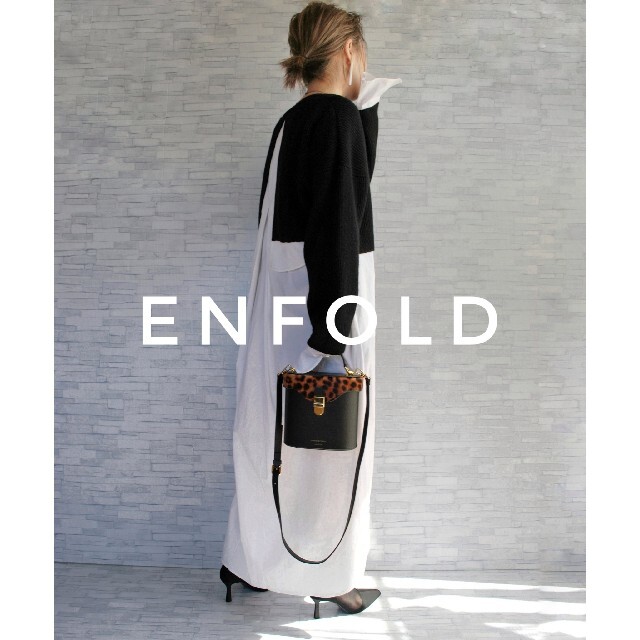 ENFOLD コンビネーションドレス シャツワンピース レイヤード ドッキングのサムネイル
