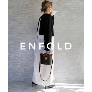 エンフォルド(ENFOLD)のENFOLD コンビネーションドレス シャツワンピース レイヤード ドッキング(ロングワンピース/マキシワンピース)