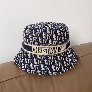 週末限定直輸入♪ 今だけ値下げ☆DIOR レースハット ロゴ帽子 黒56