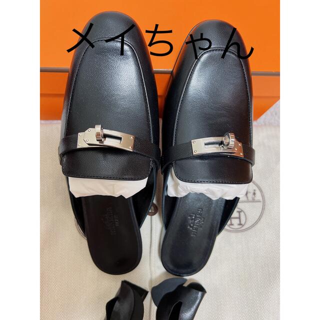 Hermes - 【新品未使用】エルメス エレガント ミュール 《オズ》黒36.5