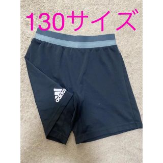 アディダス(adidas)のアディダス ハーフパンツ　130サイズ　キッズ　サッカー　ブラック　黒(パンツ/スパッツ)