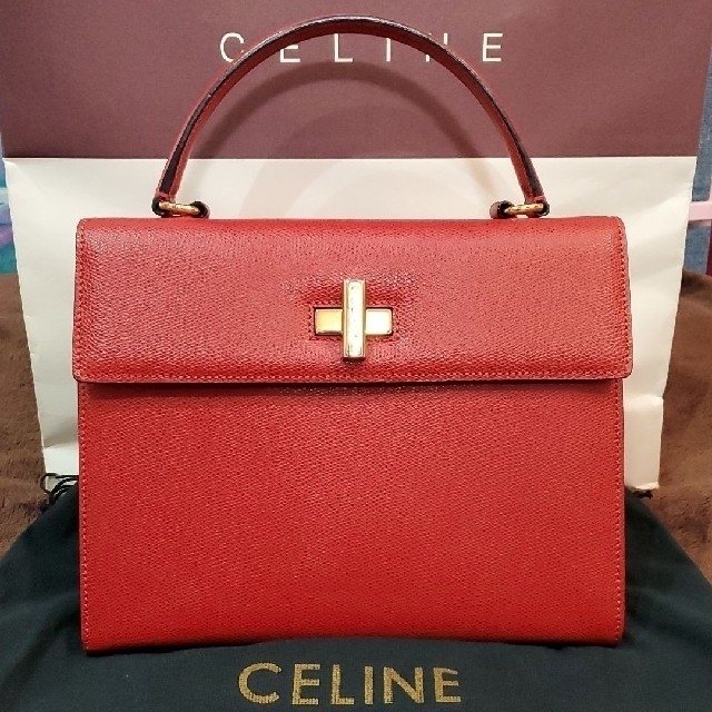 超美品セリーヌ CELINE オールドセリーヌ ハンドバッグ