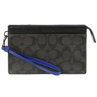 コーチ(COACH)の新品未使用 コーチ COACH ポーチ リストレット シグネチャー(セカンドバッグ/クラッチバッグ)