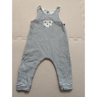 プチバトー(PETIT BATEAU)のプチバトー　サロペット　ロンパース(ロンパース)