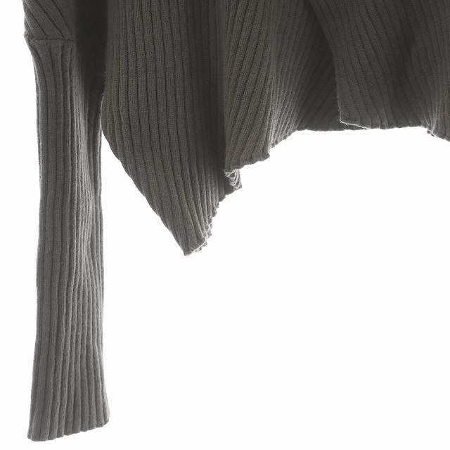 FRAY I.D(フレイアイディー)のフレイアイディー クロップドニットトップス セーター リブ スタンドカラー レディースのトップス(ニット/セーター)の商品写真