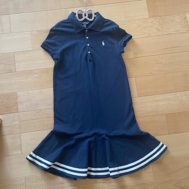 POLO RALPH LAUREN(ポロラルフローレン)のラルフローレン　ワンピース　150  140 ネイビー キッズ/ベビー/マタニティのキッズ服女の子用(90cm~)(ワンピース)の商品写真