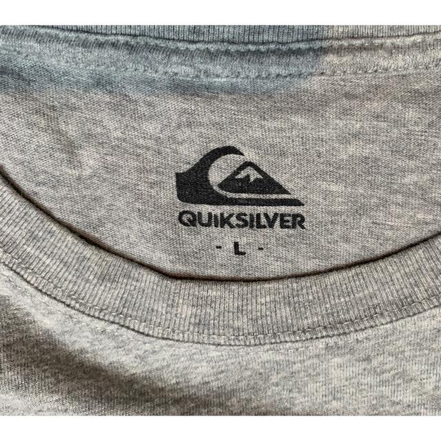 QUIKSILVER(クイックシルバー)のクイックシルバー　半袖　Lサイズ　グレー メンズのトップス(Tシャツ/カットソー(半袖/袖なし))の商品写真