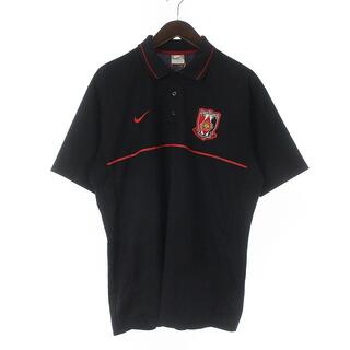 ナイキ(NIKE)のナイキ NIKE ポロシャツ カットソー 半袖 XL 黒 ブラック 赤 レッド(ポロシャツ)