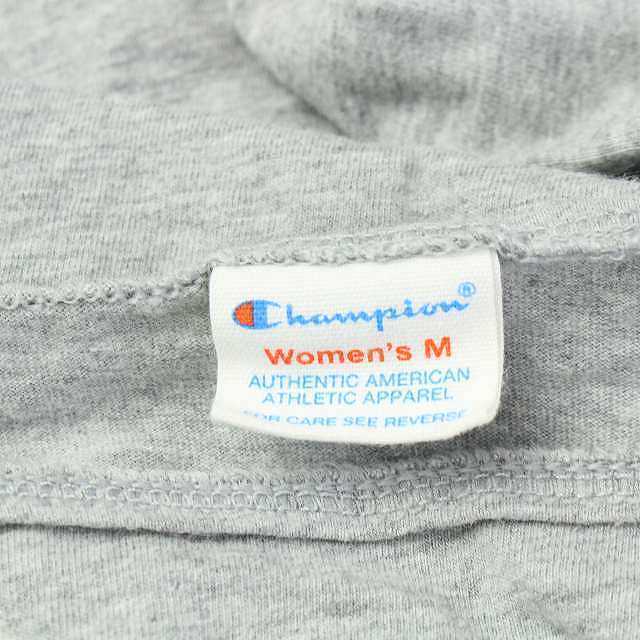 Champion(チャンピオン)のチャンピオン CHAMPION ワンピース カットソー ひざ丈 半袖 M グレー レディースのワンピース(ひざ丈ワンピース)の商品写真