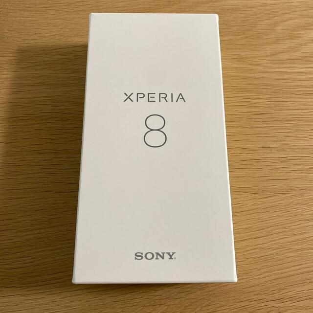 【新品未使用】Xperia 8 SONY ホワイト SIMロック解除済スマートフォン/携帯電話