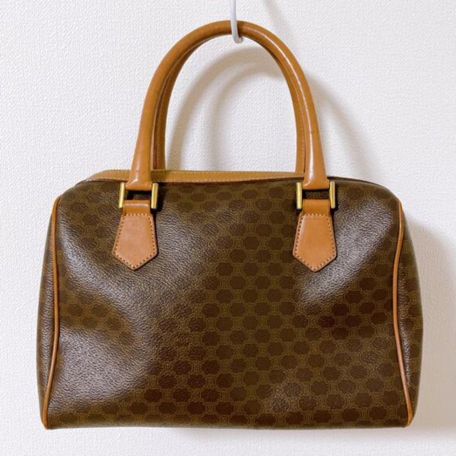 良品】CELINE セリーヌ ハンドバッグ マカダム柄 ミニボストン - バッグ 良品】CELINE セリーヌ ハンドバッグ マカダム柄 ミニボストン - バッグ
