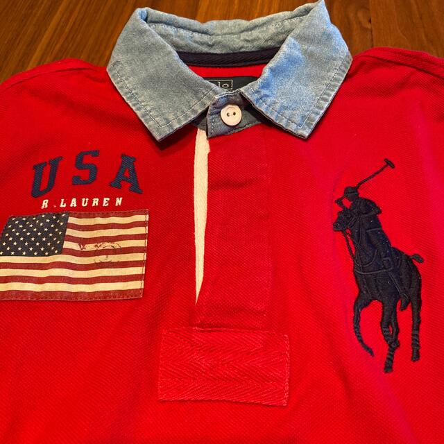 POLO RALPH LAUREN(ポロラルフローレン)のラルフローレン  ポロシャツ　Sサイズ キッズ/ベビー/マタニティのキッズ服男の子用(90cm~)(Tシャツ/カットソー)の商品写真