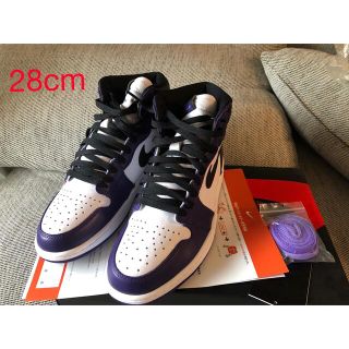 ナイキ(NIKE)のAIR JORDAN1 RETRO HIGH OG COURT PURPLE(スニーカー)