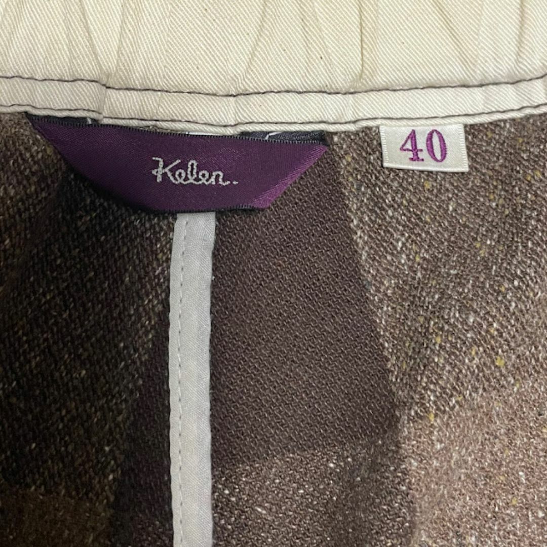 KELEN(ケレン)のKelen ブロックチェック パンツ ケレン リベットボタン サイズ40 メンズのパンツ(ワークパンツ/カーゴパンツ)の商品写真