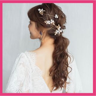 ヘッドドレス　ヘアアクセサリー　結婚式　ウエディング　ブライダル(その他)