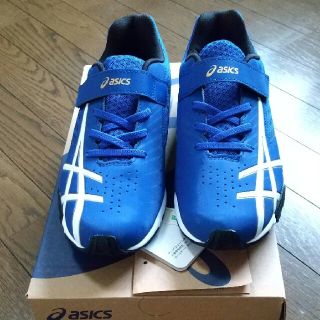 アシックス(asics)のアシックス レーザービーム KIDS シューズ 23.5 ブルー(スニーカー)